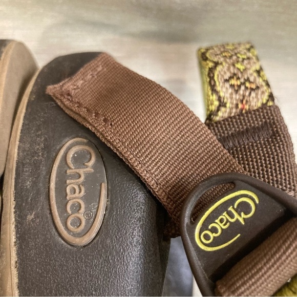 CHACO Sz 8 Kaleidoscope Double Strap Vibram Sole Wrap Toe Pull  Closure Sandals - Picture 5 of 10